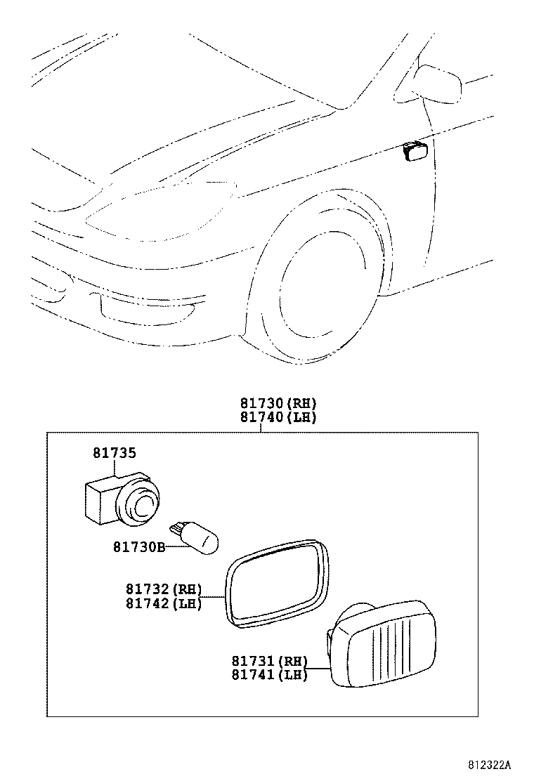  VIOS SOLUNA VIOS |  SIDE TURN SIGNAL LAMP OUTER MIRROR LAMP