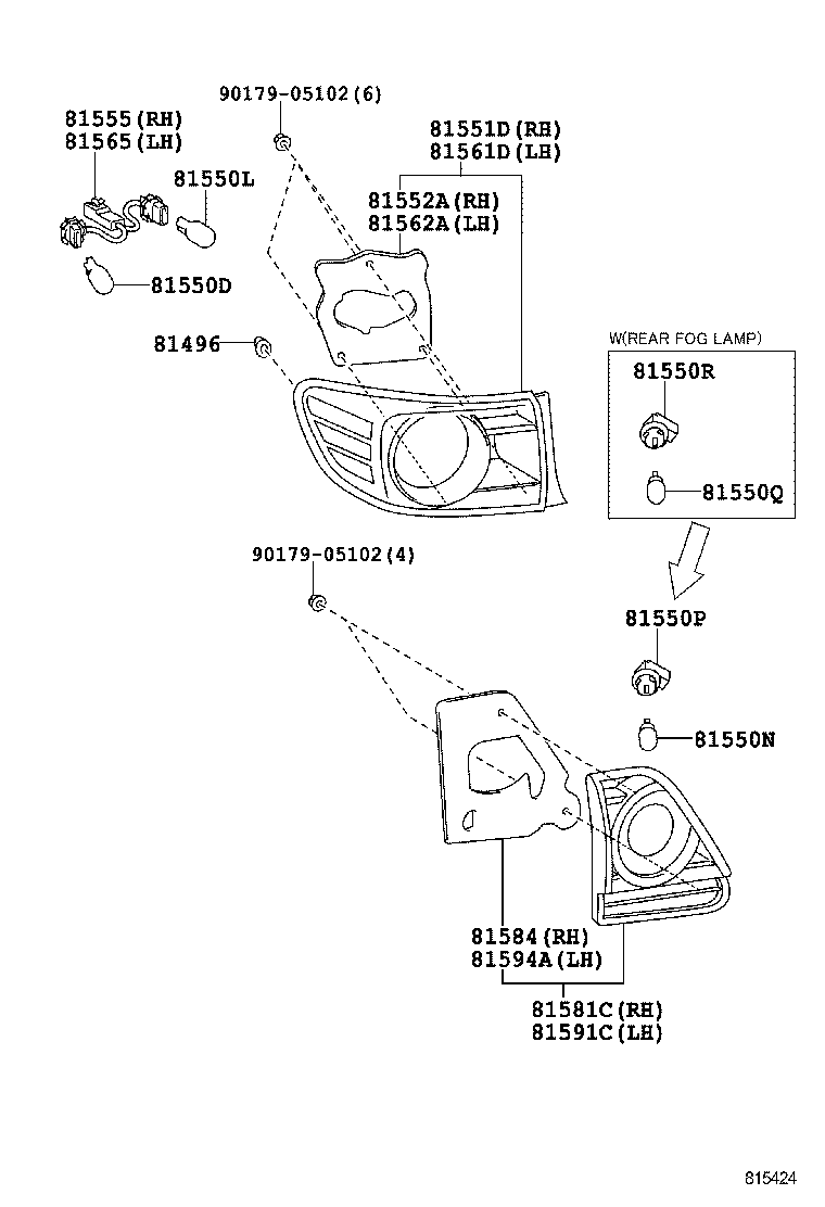  COROLLA |  REAR COMBINATION LAMP