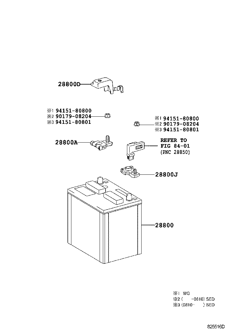  COROLLA |  BATTERY BATTERY CABLE