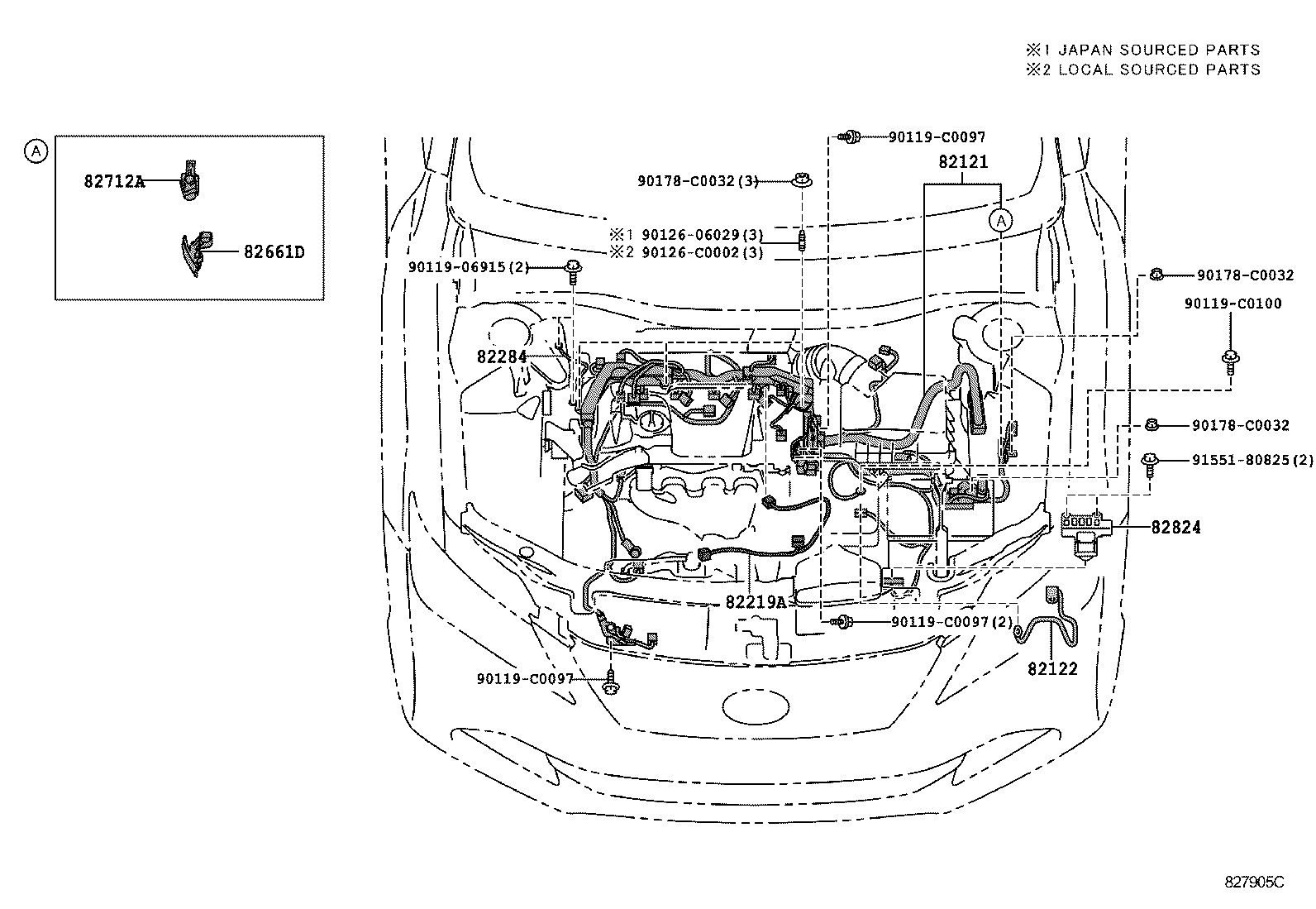  CAMRY HYBRID CHINA |  WIRING CLAMP