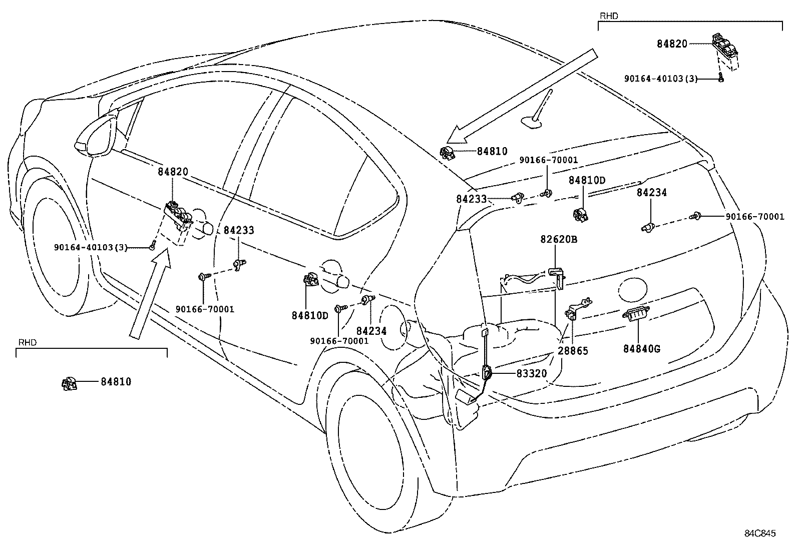  PRIUS C |  SWITCH RELAY COMPUTER