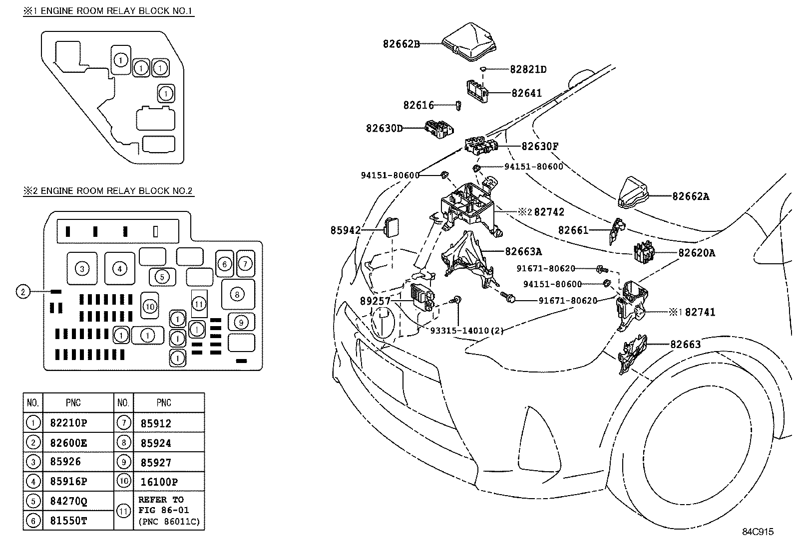  PRIUS C |  SWITCH RELAY COMPUTER