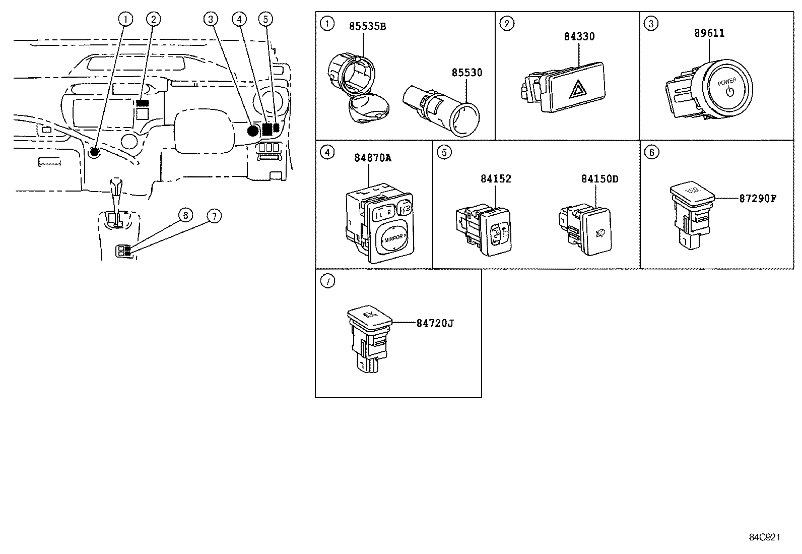  PRIUS C |  SWITCH RELAY COMPUTER