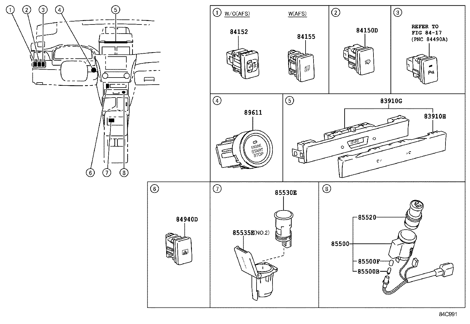  CAMRY AURION HV ARL |  SWITCH RELAY COMPUTER