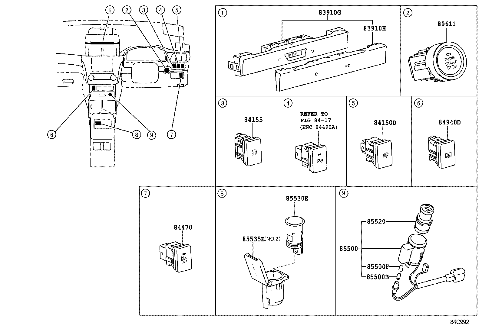  CAMRY AURION HV ARL |  SWITCH RELAY COMPUTER