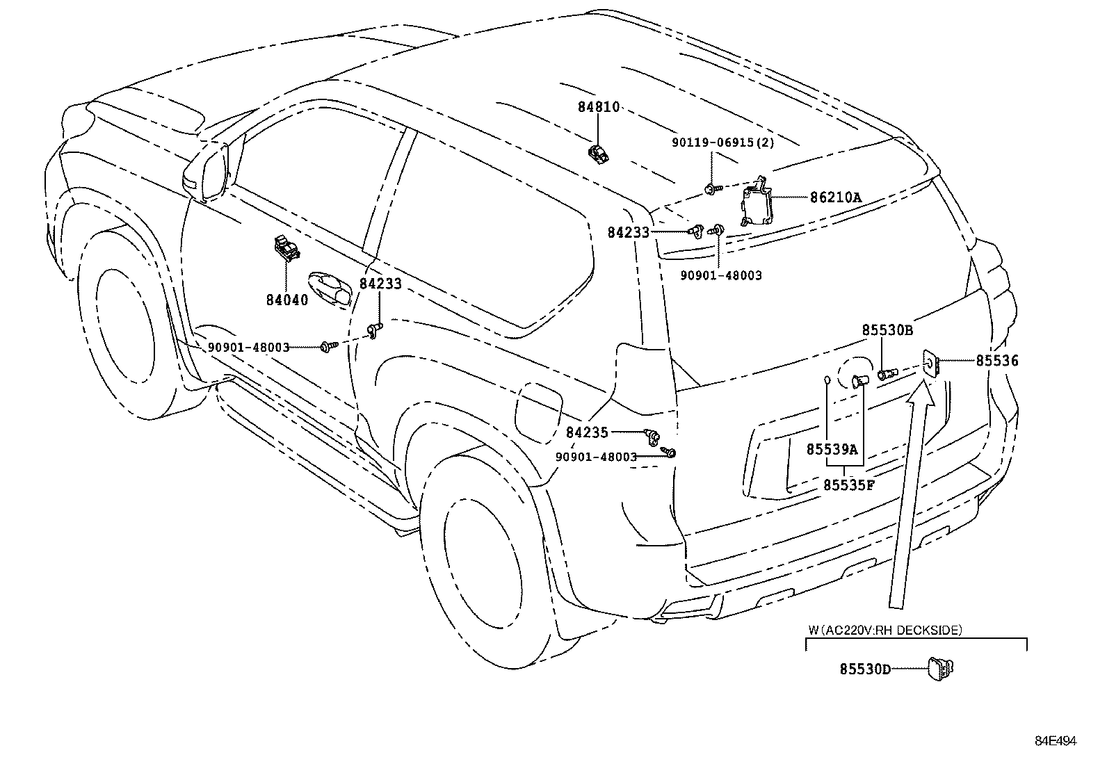  LAND CRUISER PRADO |  SWITCH RELAY COMPUTER