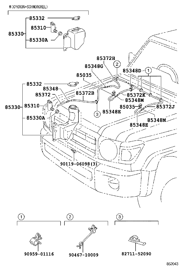  LAND CRUISER 70 |  WINDSHIELD WASHER