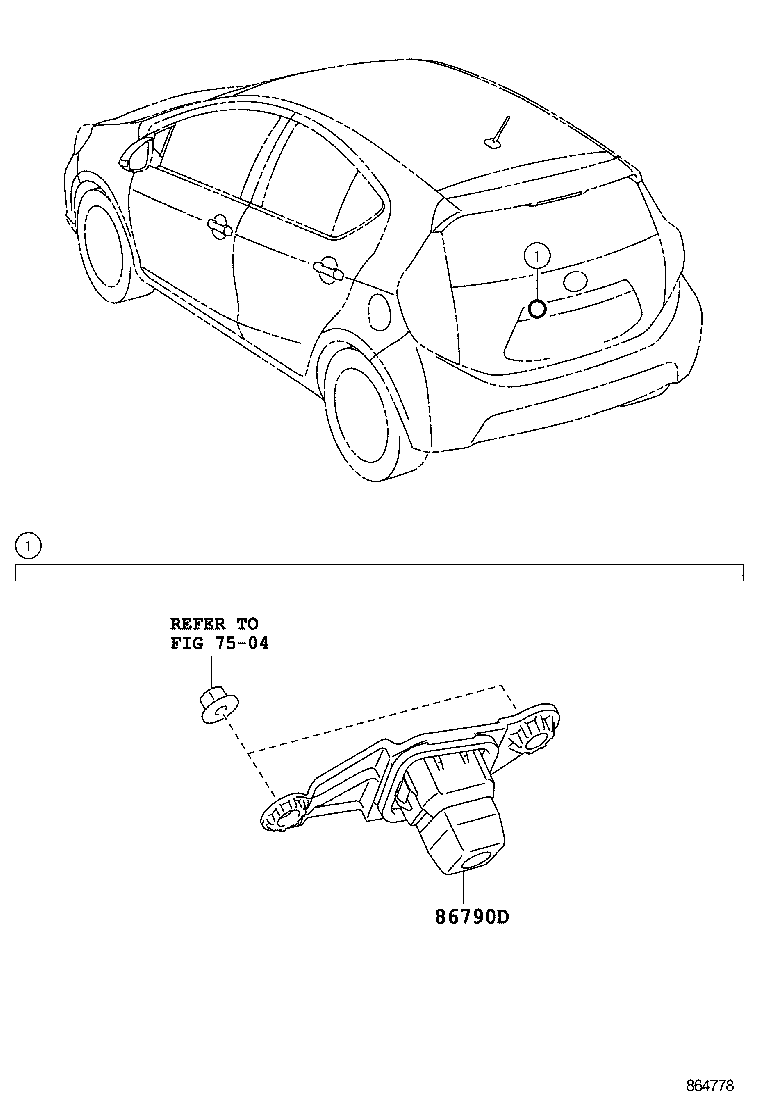  PRIUS C |  REAR MONITOR DISPLAY CAMERA