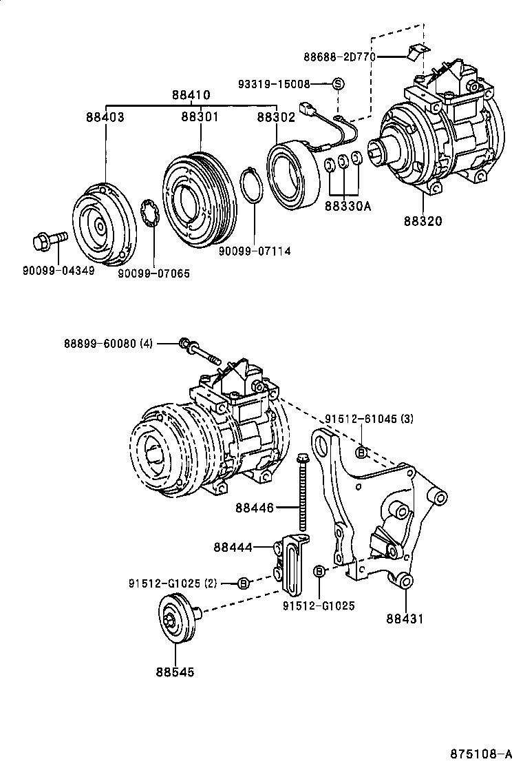  LAND CRUISER 70 |  HEATING AIR CONDITIONING COMPRESSOR