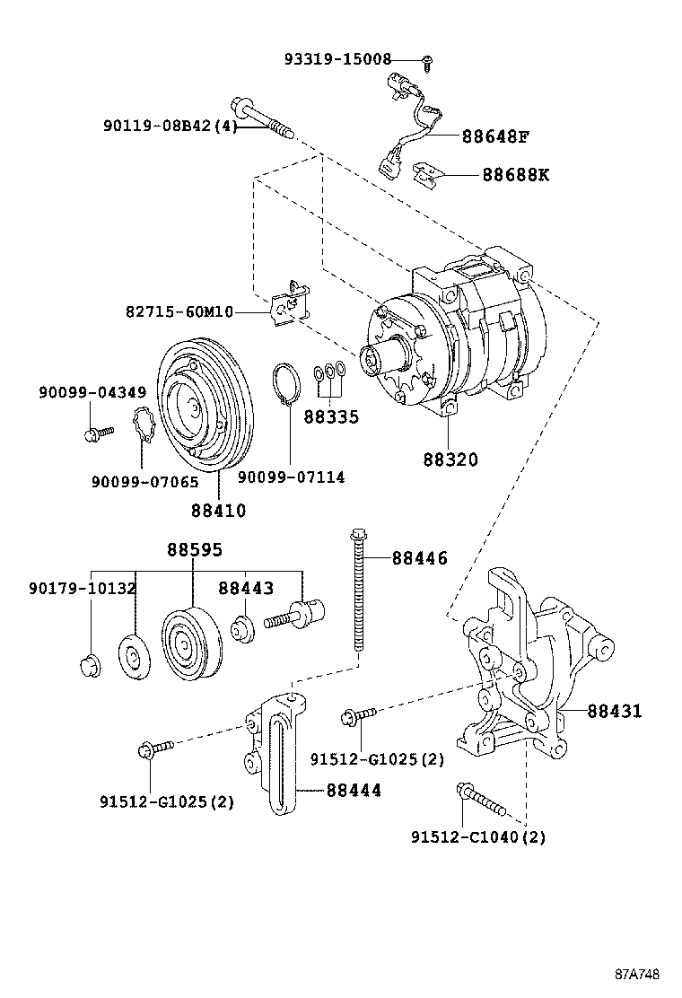  LAND CRUISER 70 |  HEATING AIR CONDITIONING COMPRESSOR