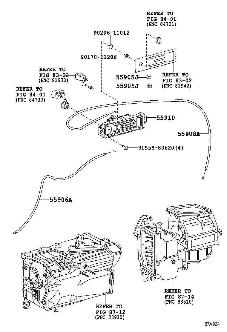  LAND CRUISER 70 |  HEATING AIR CONDITIONING CONTROL AIR DUCT