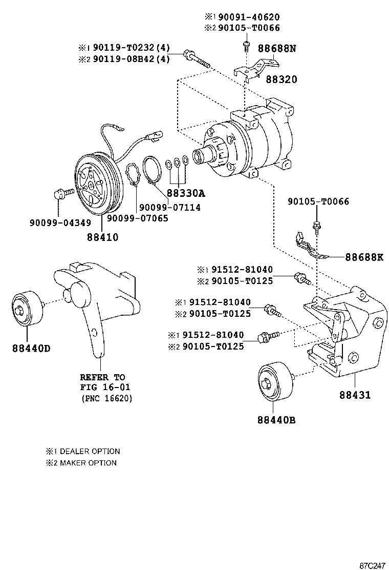  HILUX |  HEATING AIR CONDITIONING COMPRESSOR