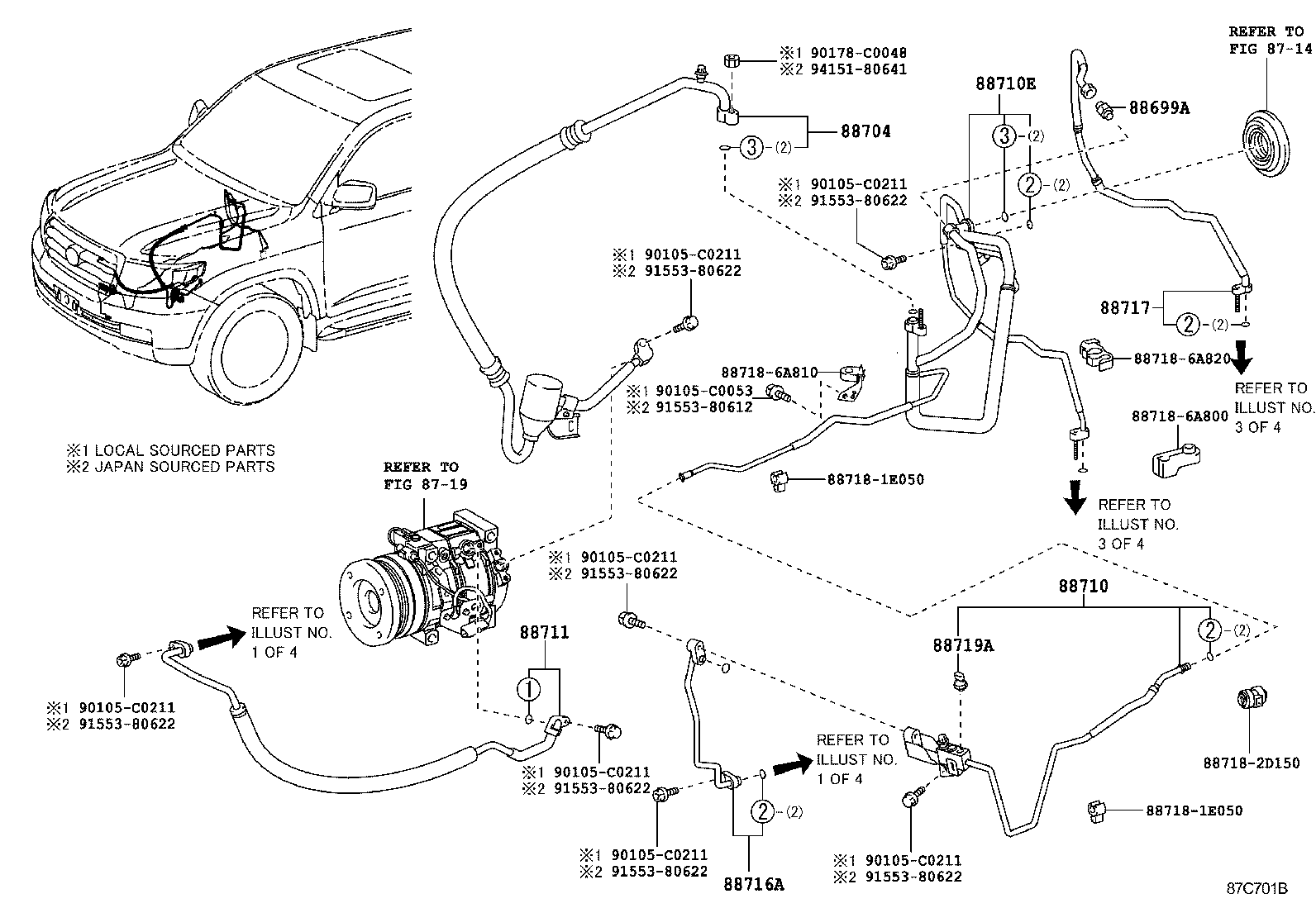  LAND CRUISER CHINA |  HEATING AIR CONDITIONING COOLER PIPING