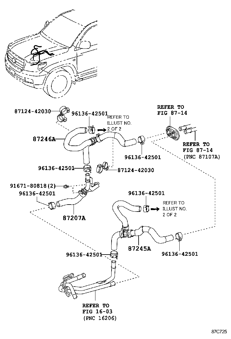  LAND CRUISER 200 |  HEATING AIR CONDITIONING WATER PIPING