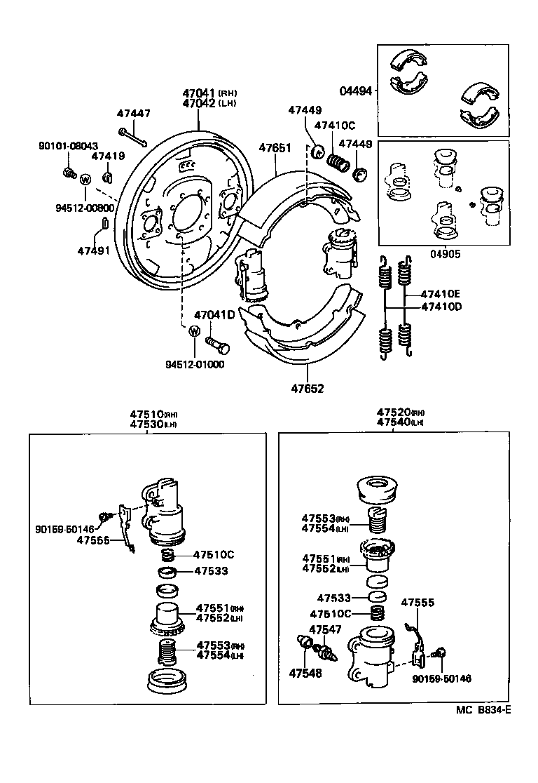  LAND CRUISER 70 |  FRONT DRUM BRAKE WHEEL CYLINDER BACKING PLATE