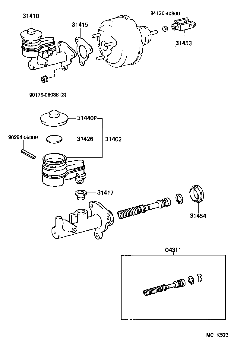  LAND CRUISER 70 |  CLUTCH MASTER CYLINDER