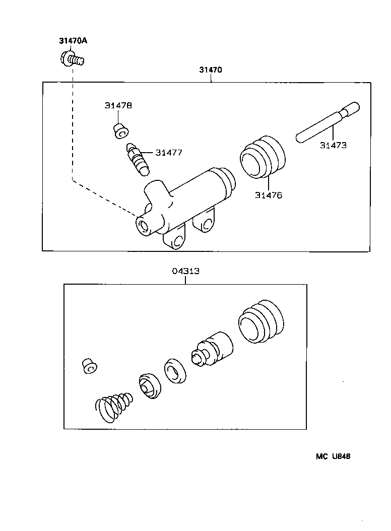  CROWN COMFORT |  CLUTCH RELEASE CYLINDER