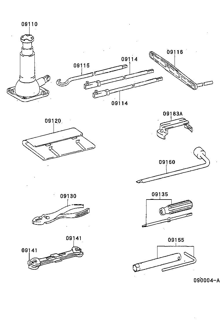  LAND CRUISER 90 |  STANDARD TOOL