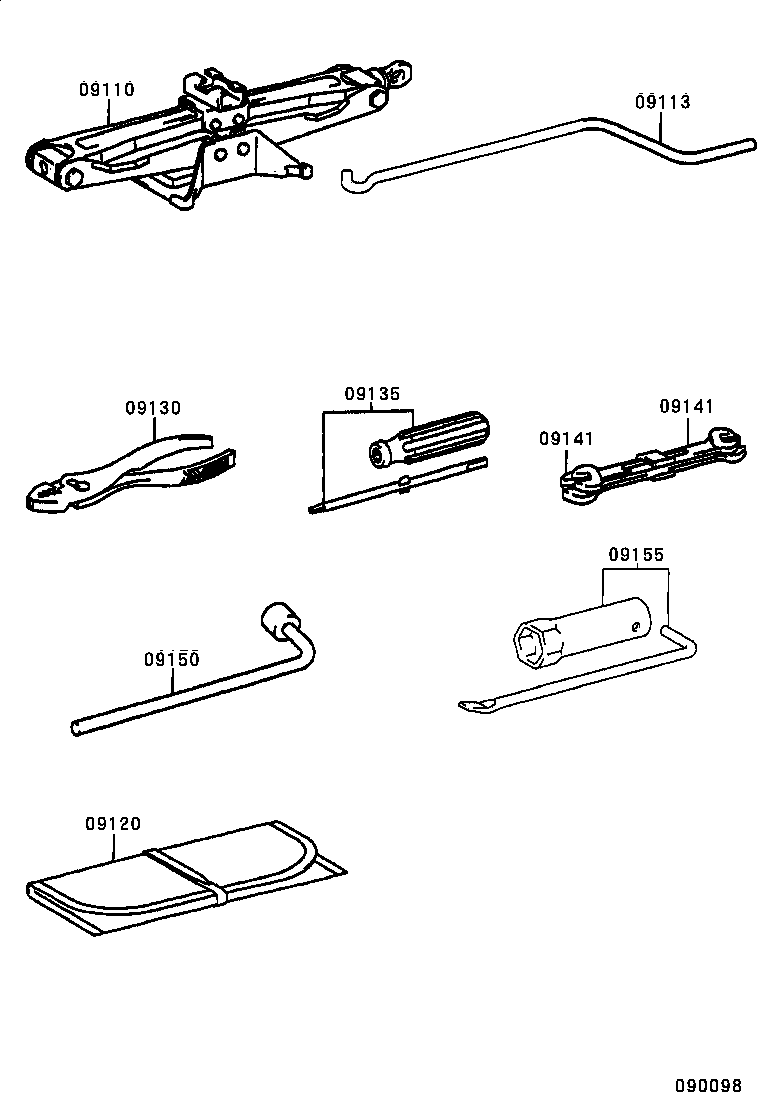  YARIS ECHO |  STANDARD TOOL