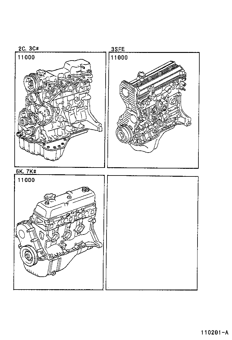  TOWNACE LITEACE |  PARTIAL ENGINE ASSEMBLY