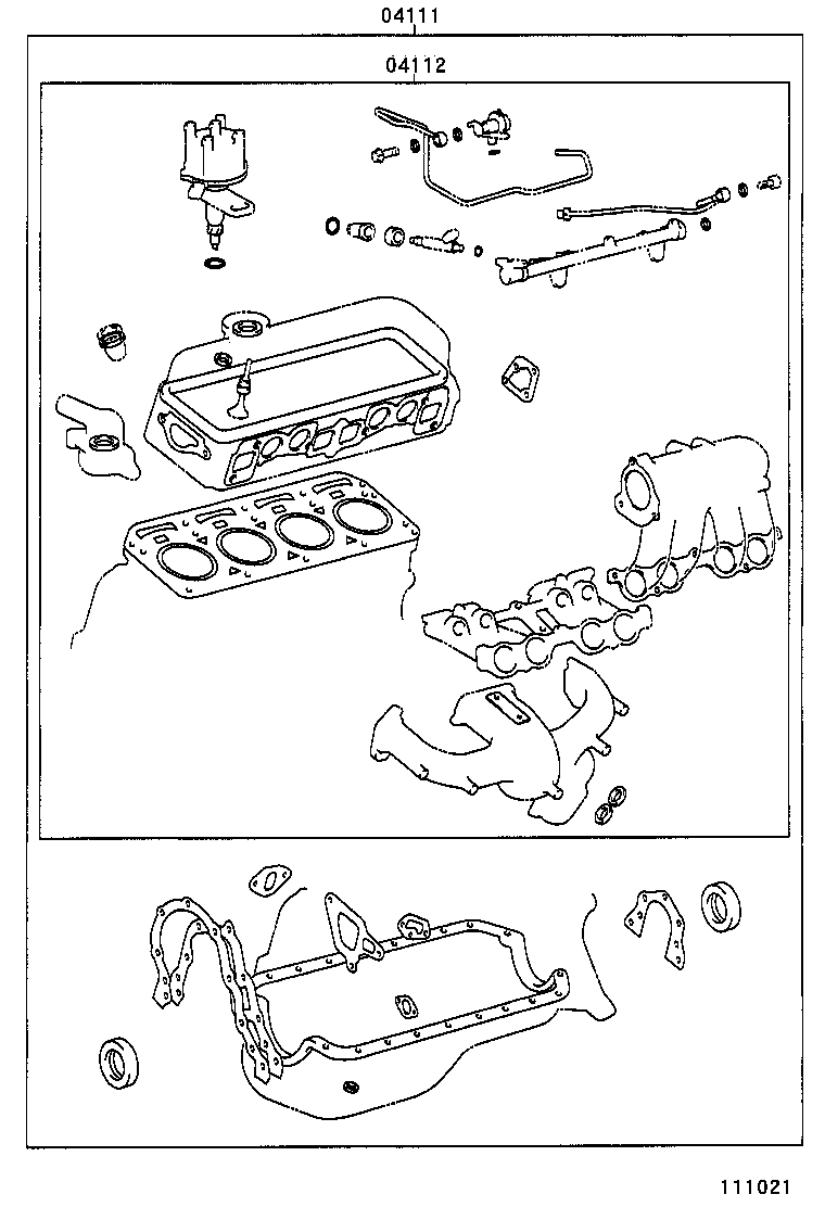  TOWNACE LITEACE |  ENGINE OVERHAUL GASKET KIT