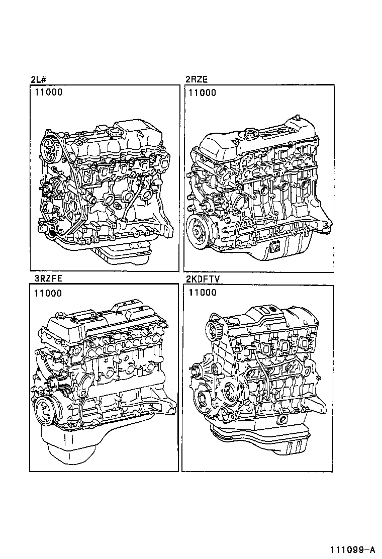  HIACE HIACE S B V |  PARTIAL ENGINE ASSEMBLY