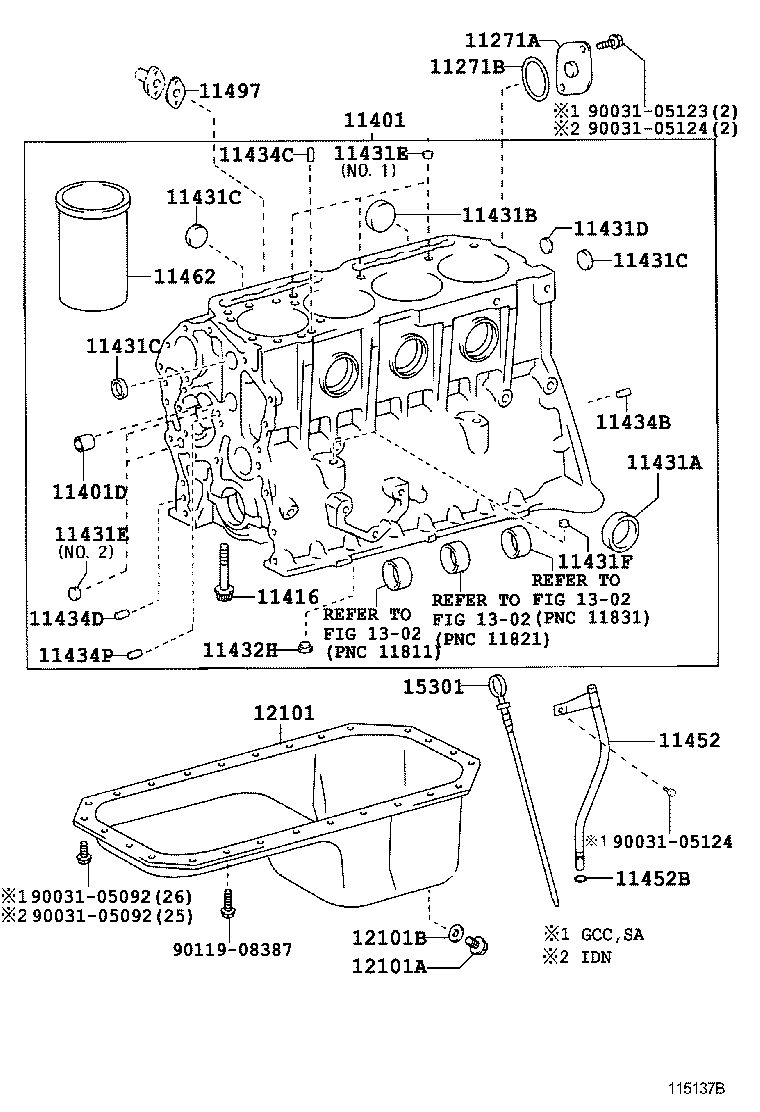  DYNA |  CYLINDER BLOCK