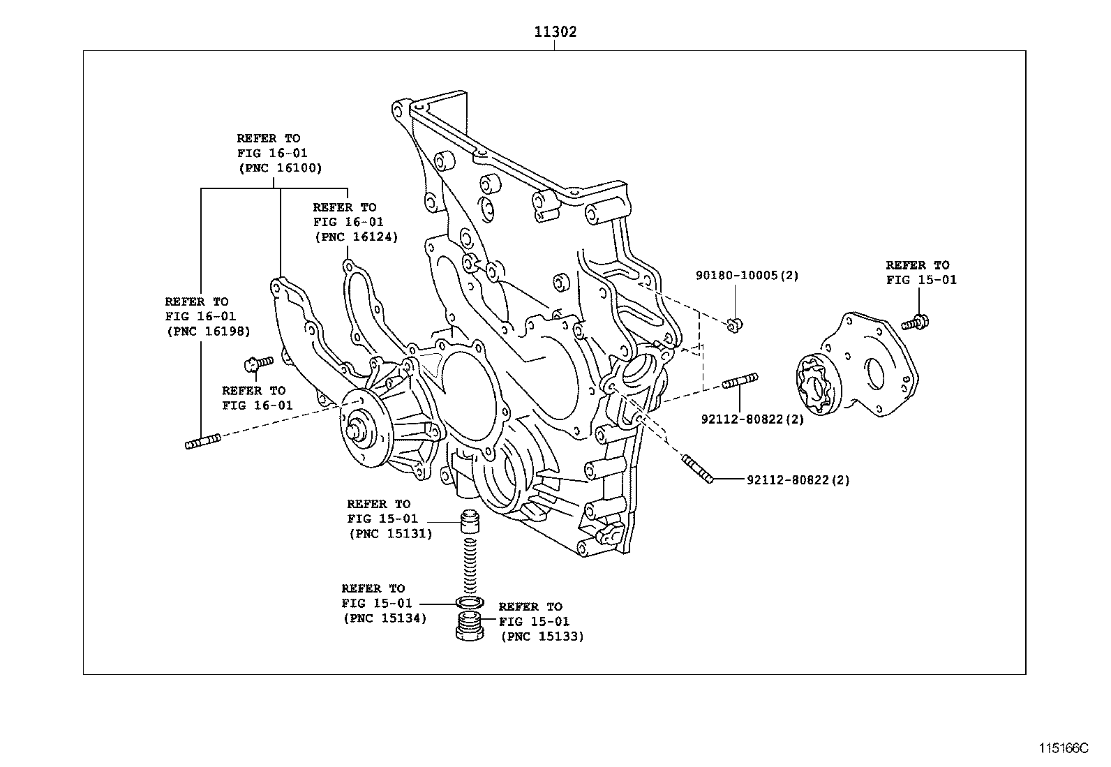  CROWN COMFORT |  TIMING GEAR COVER REAR END PLATE