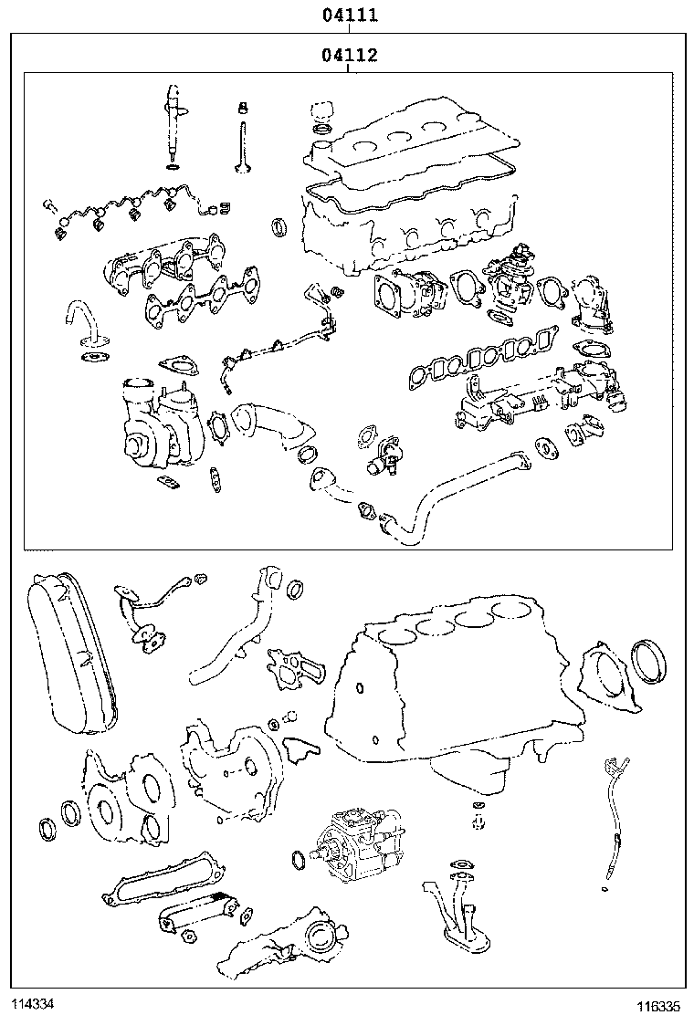  FORTUNER |  ENGINE OVERHAUL GASKET KIT