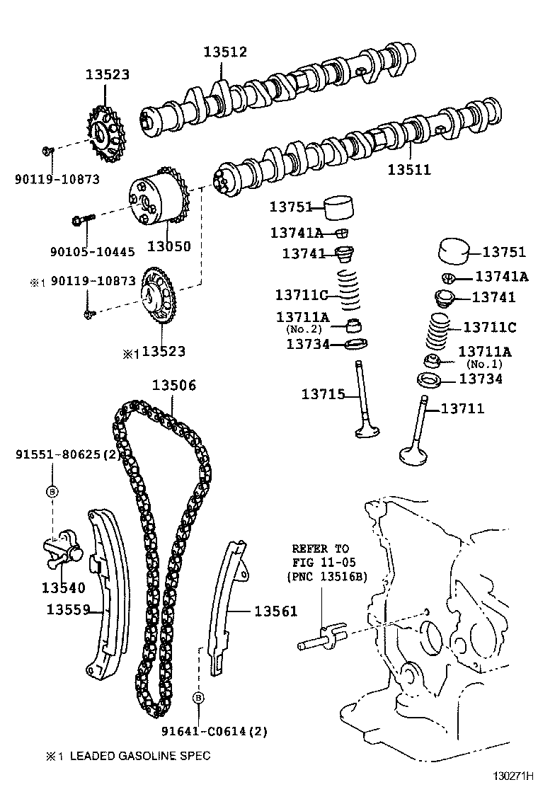  YARIS ECHO |  CAMSHAFT VALVE