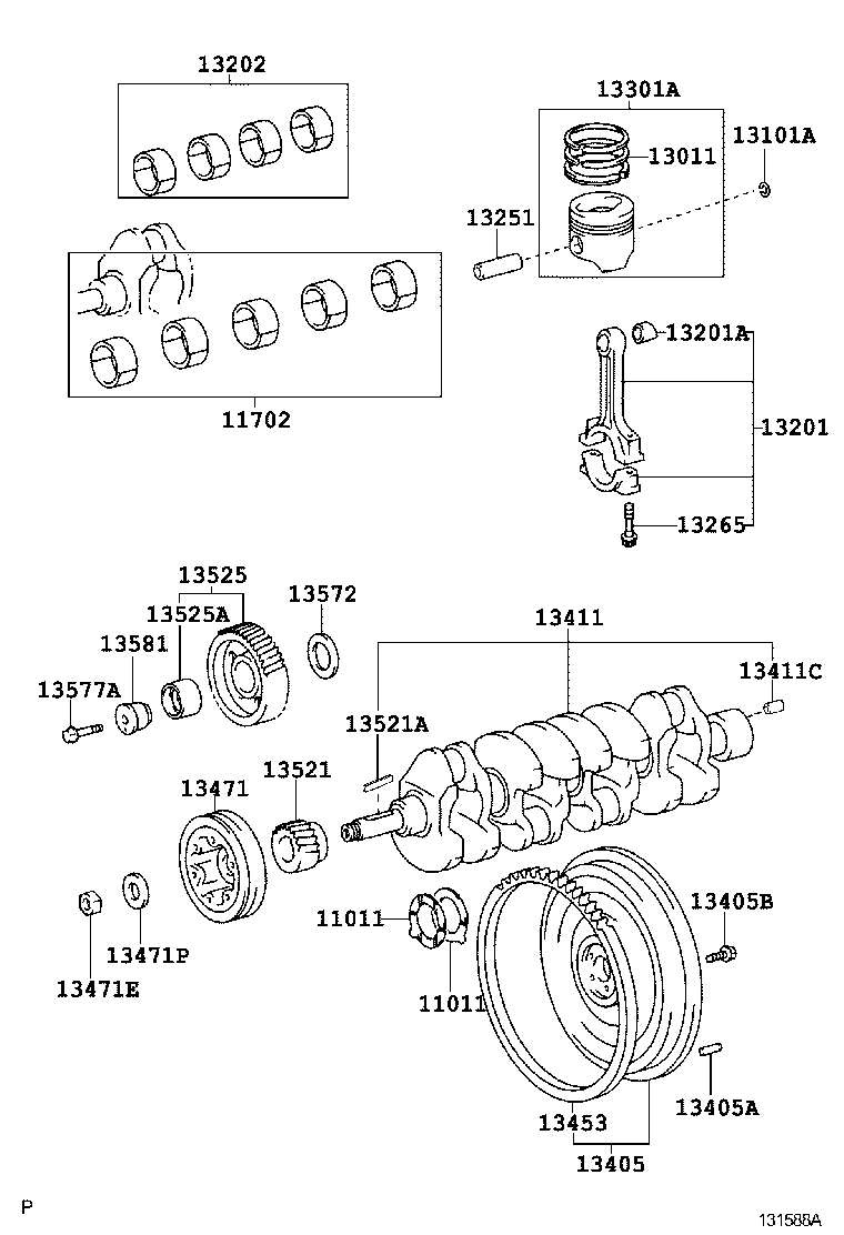  DYNA |  CRANKSHAFT PISTON