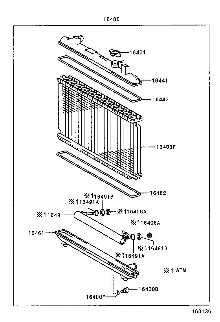  TOWNACE LITEACE |  RADIATOR WATER OUTLET