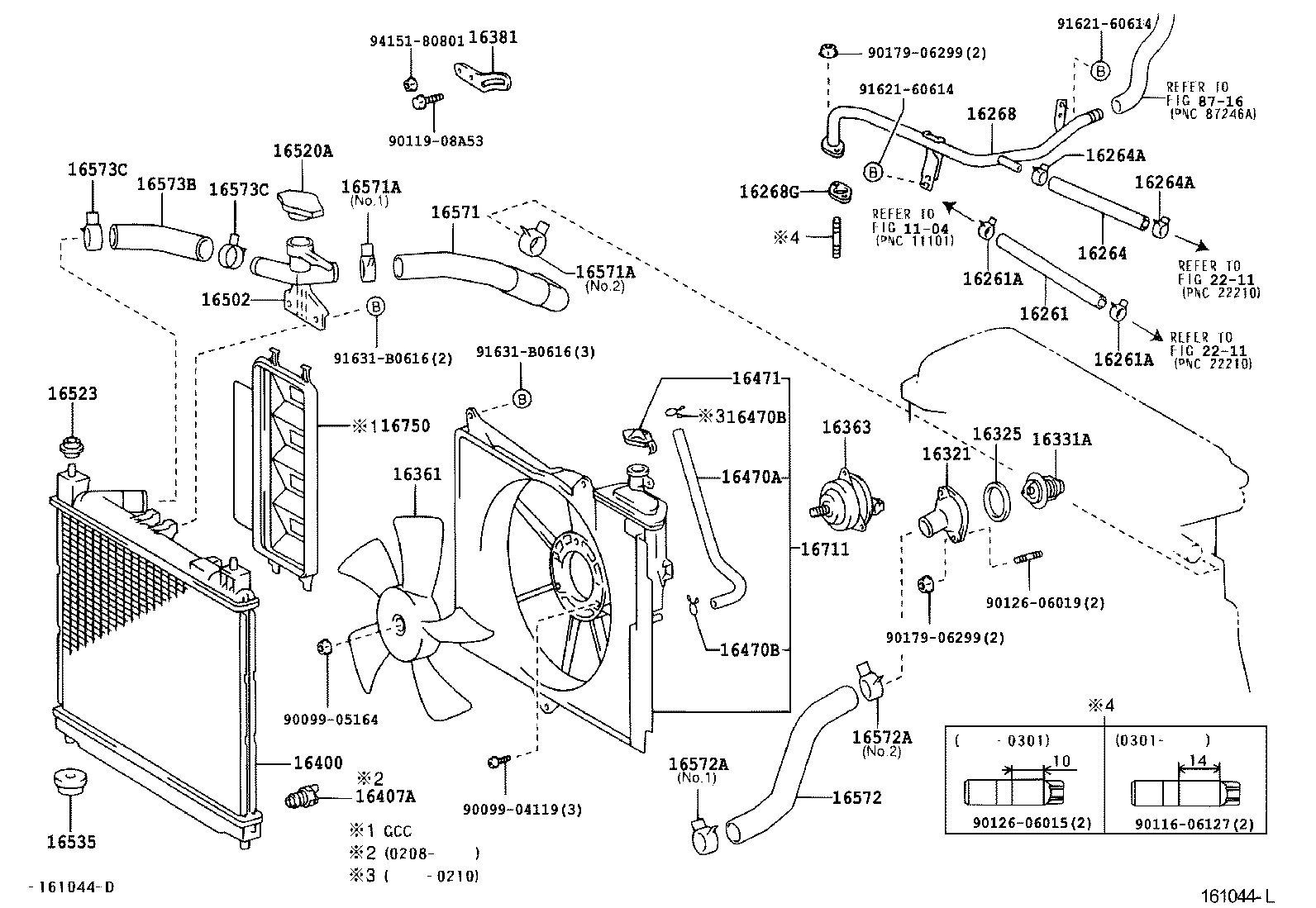  YARIS ECHO |  RADIATOR WATER OUTLET