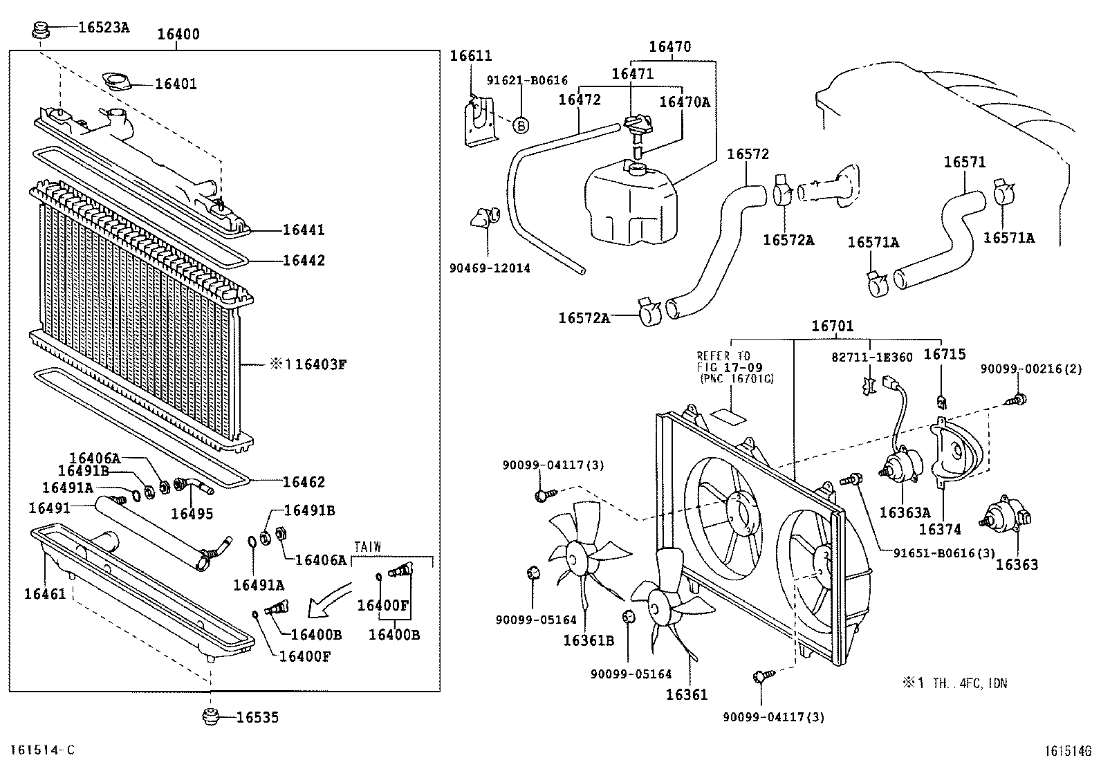  CAMRY |  RADIATOR WATER OUTLET