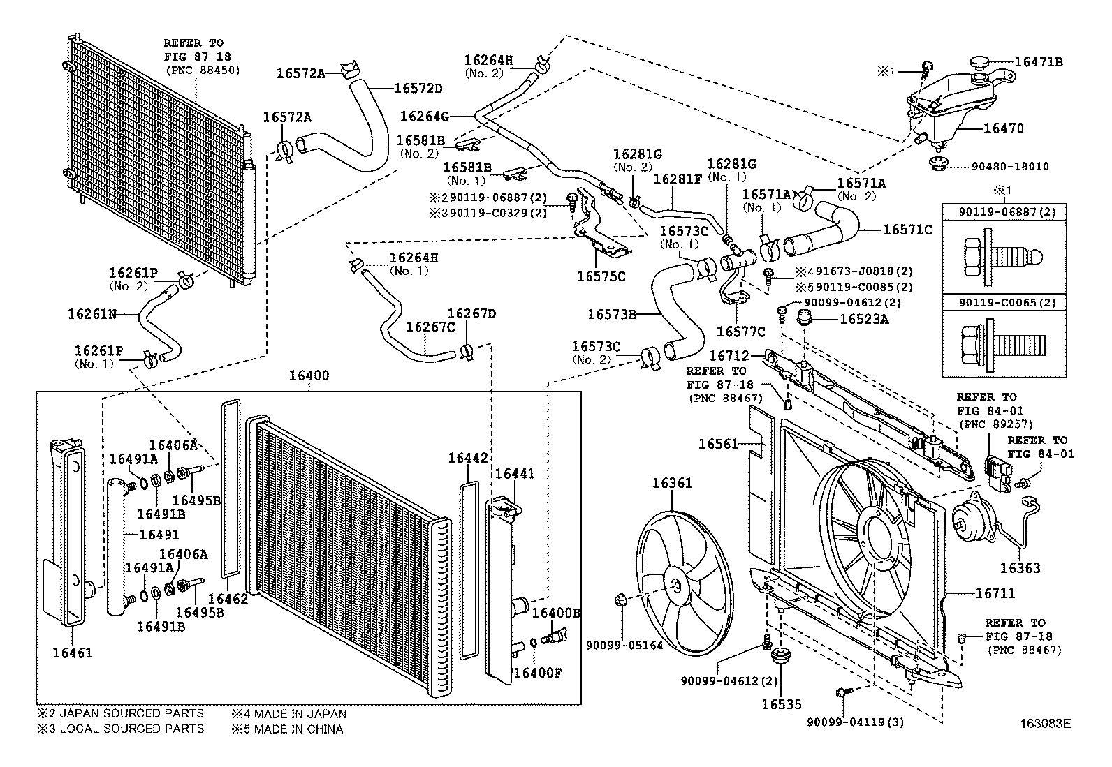  COROLLA CHINA |  RADIATOR WATER OUTLET