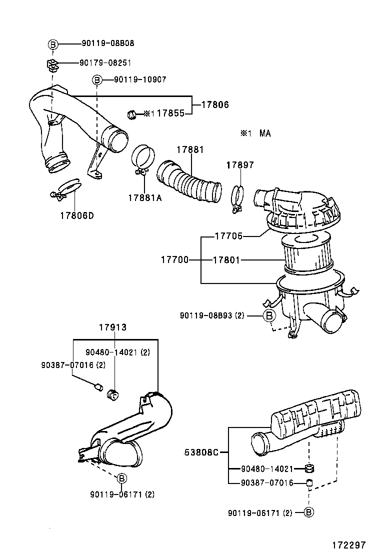  LAND CRUISER 90 |  AIR CLEANER