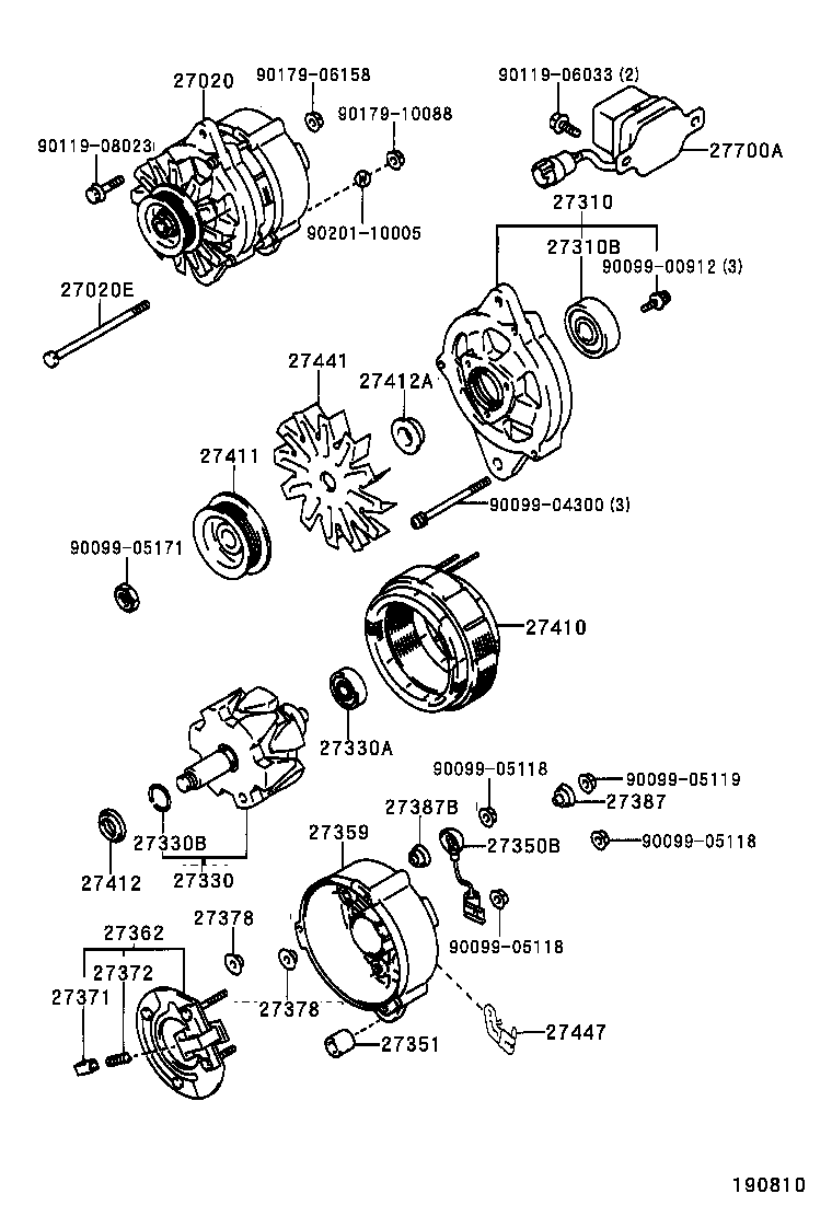  HILUX |  ALTERNATOR