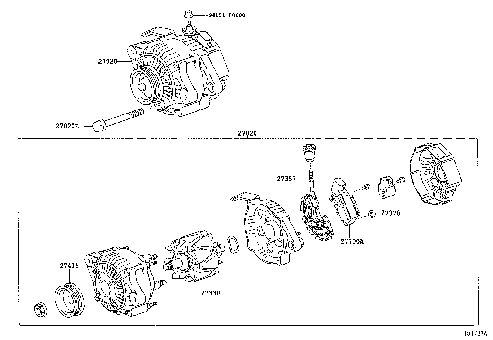  YARIS ECHO |  ALTERNATOR