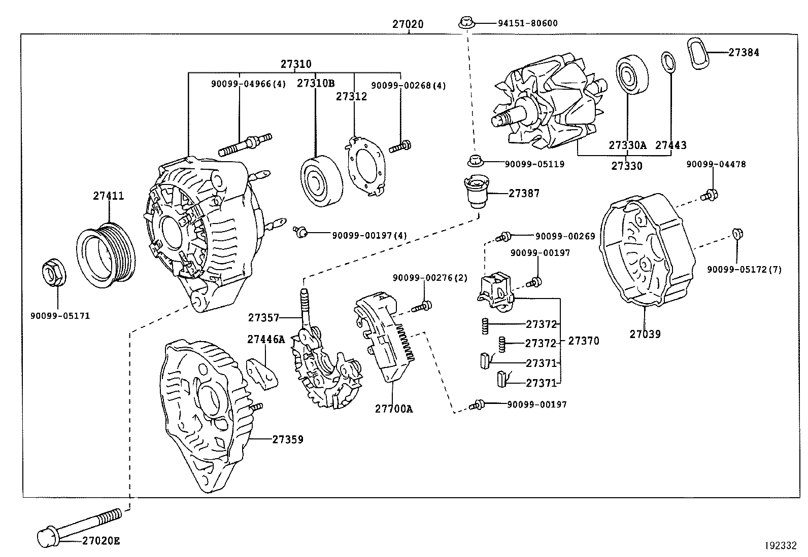  YARIS ECHO |  ALTERNATOR