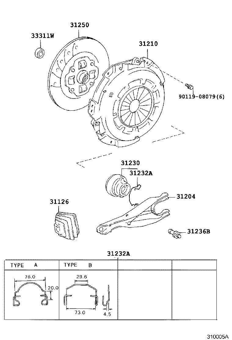  LAND CRUISER 90 |  CLUTCH RELEASE FORK