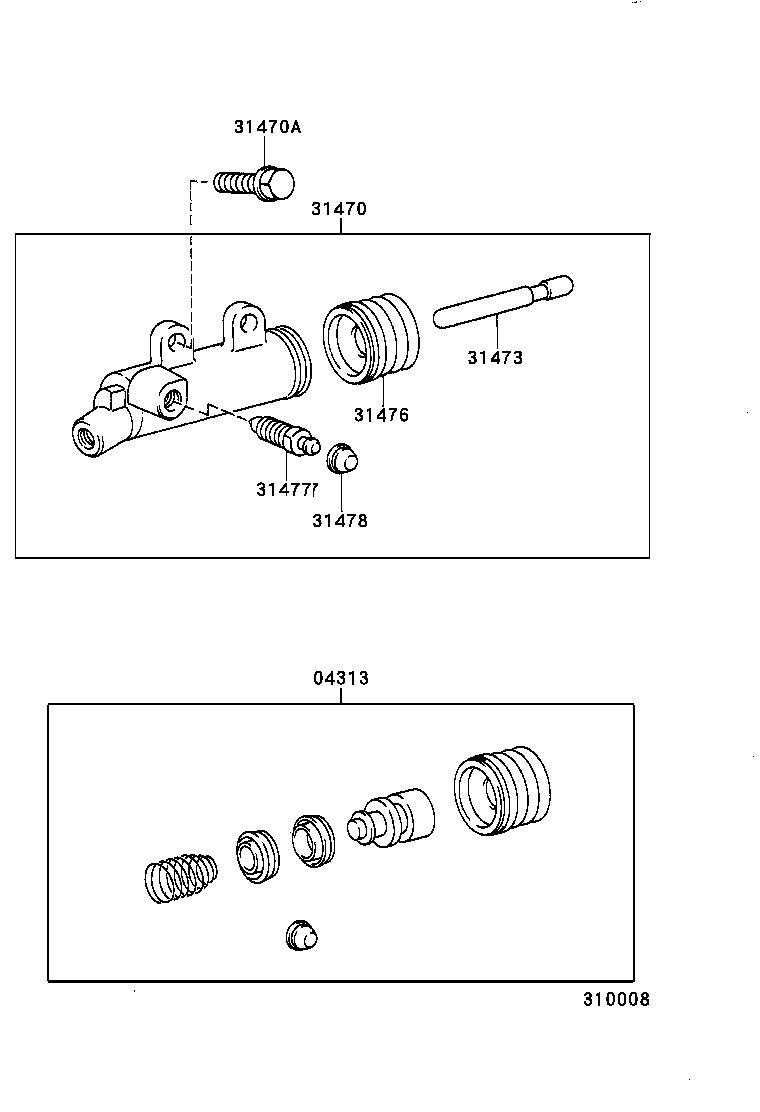  LAND CRUISER 90 |  CLUTCH RELEASE CYLINDER