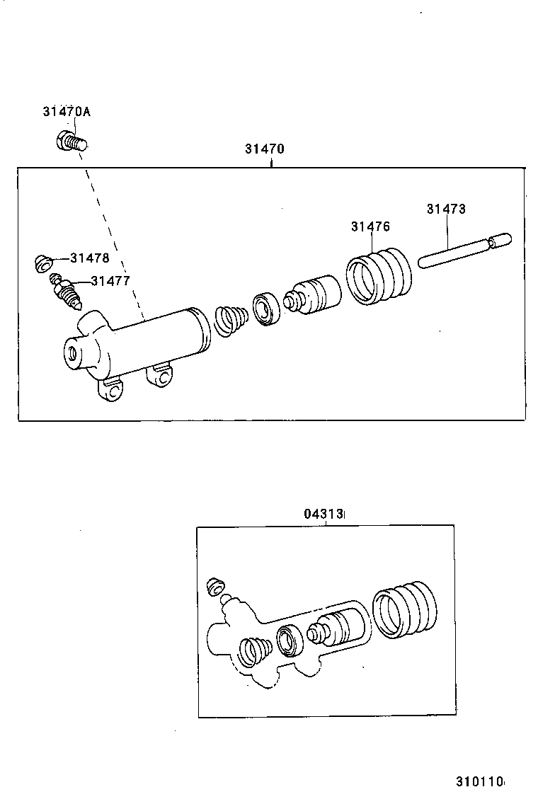  TOWNACE LITEACE |  CLUTCH RELEASE CYLINDER