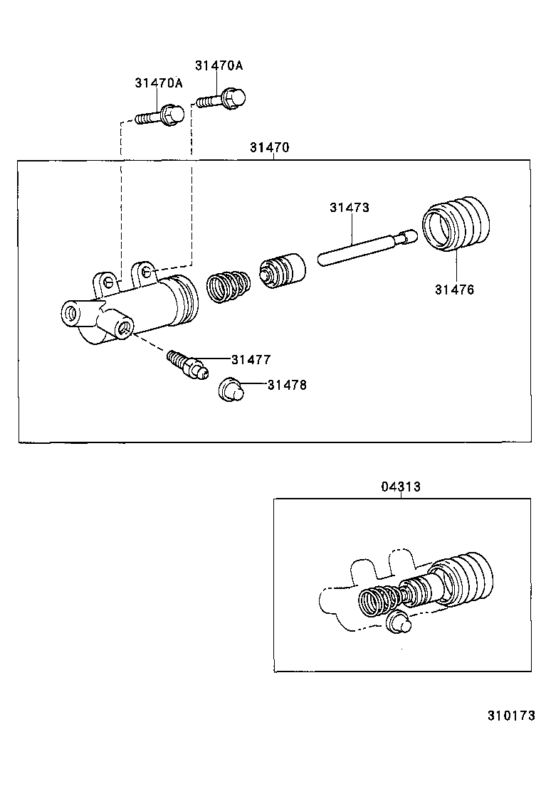  HIACE HIACE S B V |  CLUTCH RELEASE CYLINDER