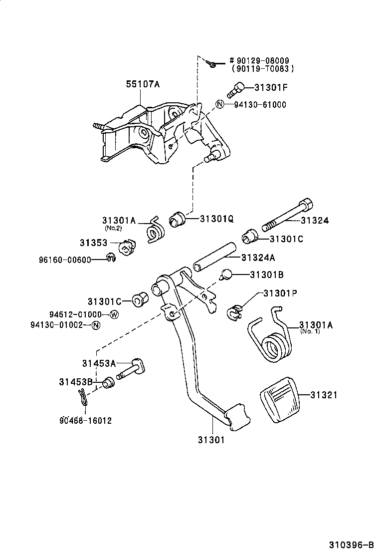  HILUX |  CLUTCH PEDAL FLEXIBLE HOSE