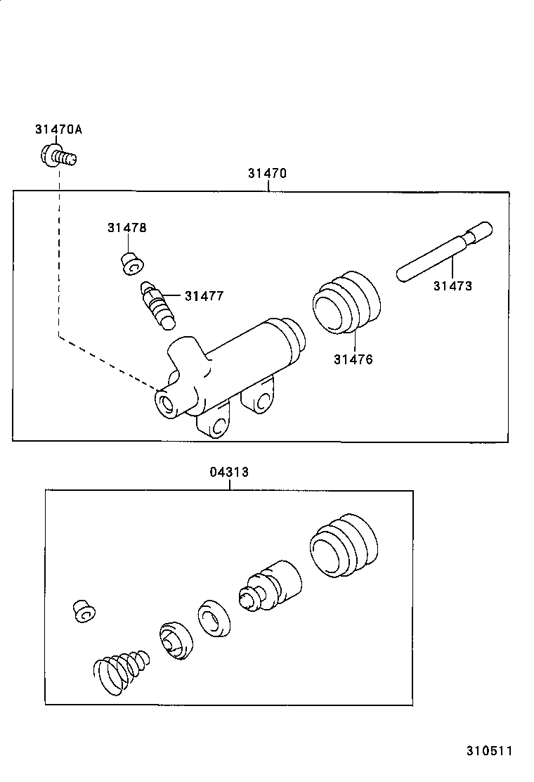  HILUX |  CLUTCH RELEASE CYLINDER