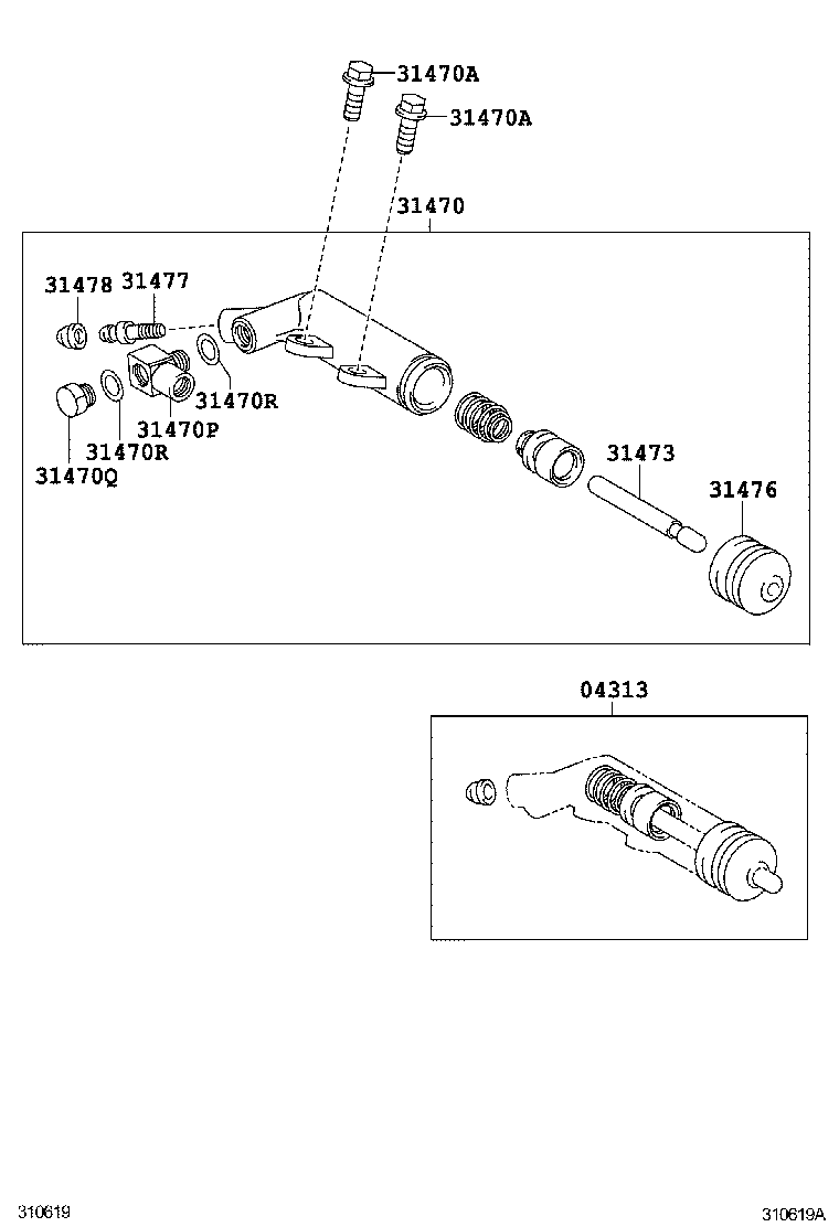  YARIS ECHO |  CLUTCH RELEASE CYLINDER