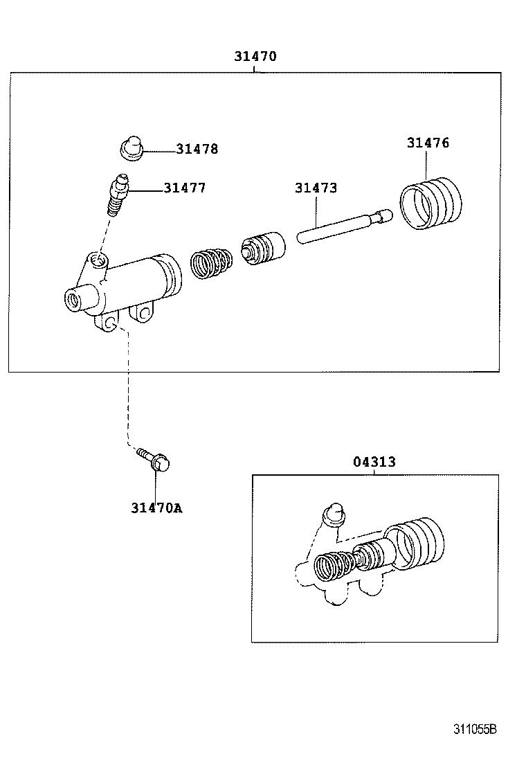  LAND CRUISER PRADO |  CLUTCH RELEASE CYLINDER