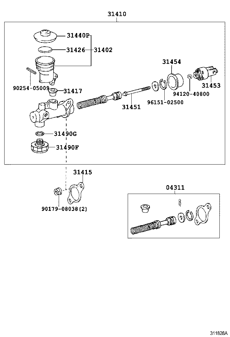  LAND CRUISER 70 |  CLUTCH MASTER CYLINDER