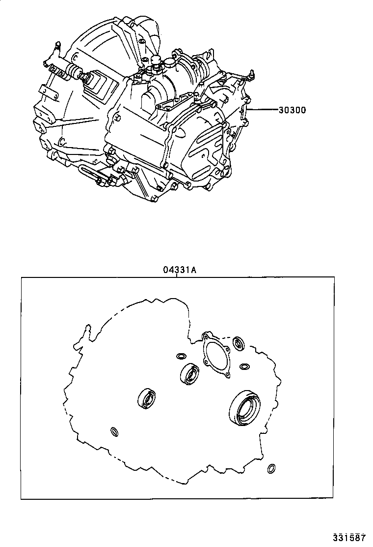  CAMRY |  TRANSAXLE OR TRANSMISSION ASSY GASKET KIT MTM