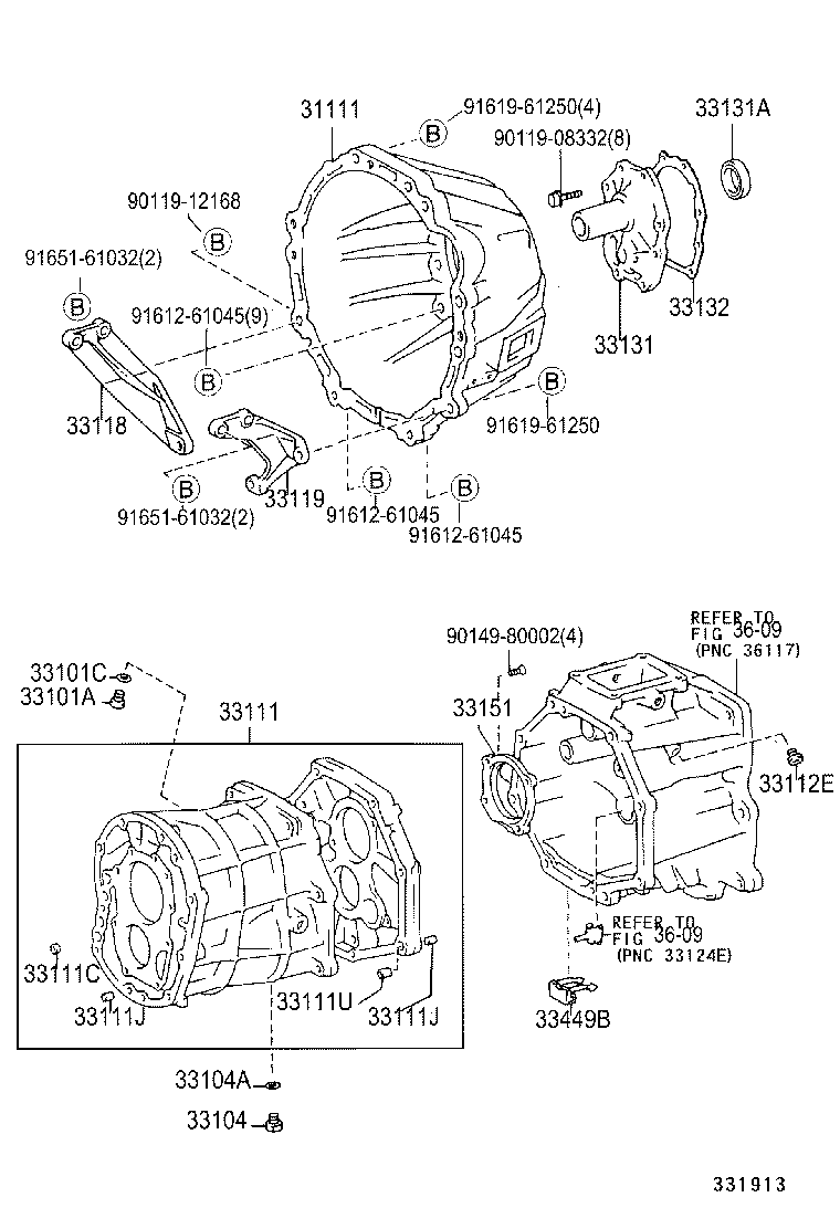  LAND CRUISER PRADO |  CLUTCH HOUSING TRANSMISSION CASE MTM